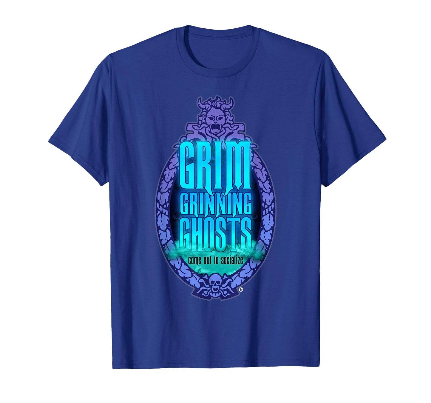 Grim Grinning Ghost Haunted Socialize Tee for Men & Women T-Shirt