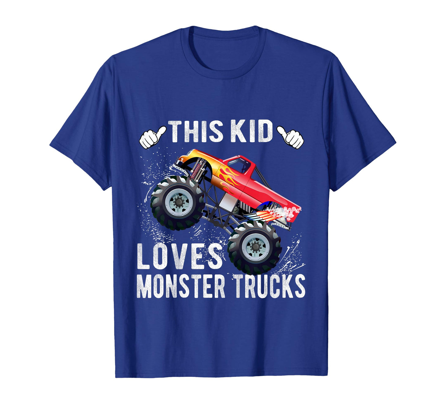 Kids This Kid Loves Monster Trucks Boys and Girls Gift T-Shirt