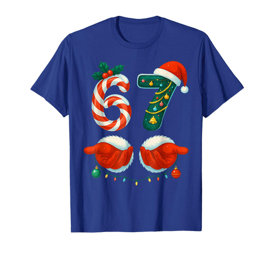 67 Christmas 6 7 Meme Pajamas Holiday Gen Alpha Slang T-Shirt