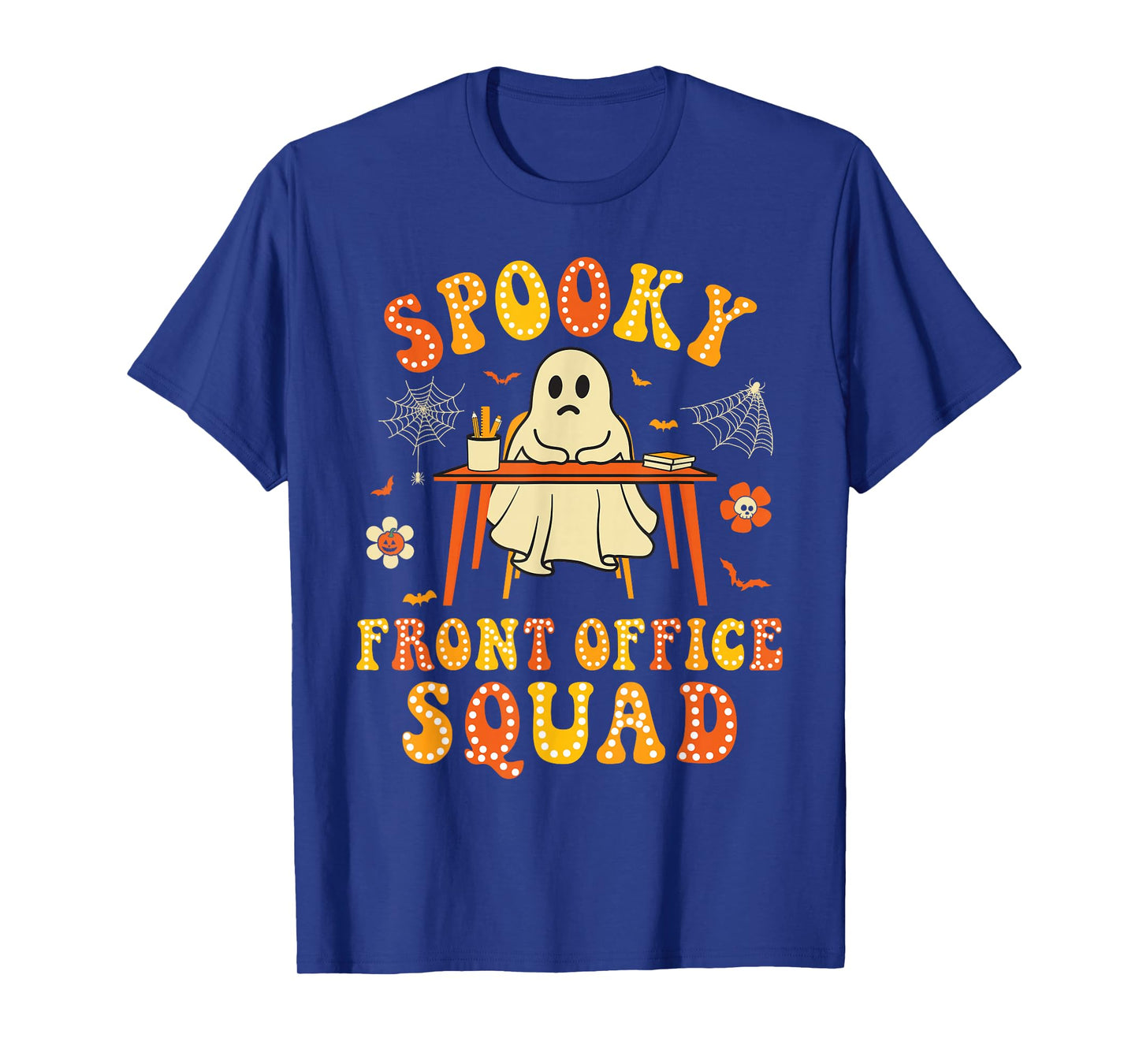 Spooky School Front Office Squad Halloween Ghost Men Women T-Shirt