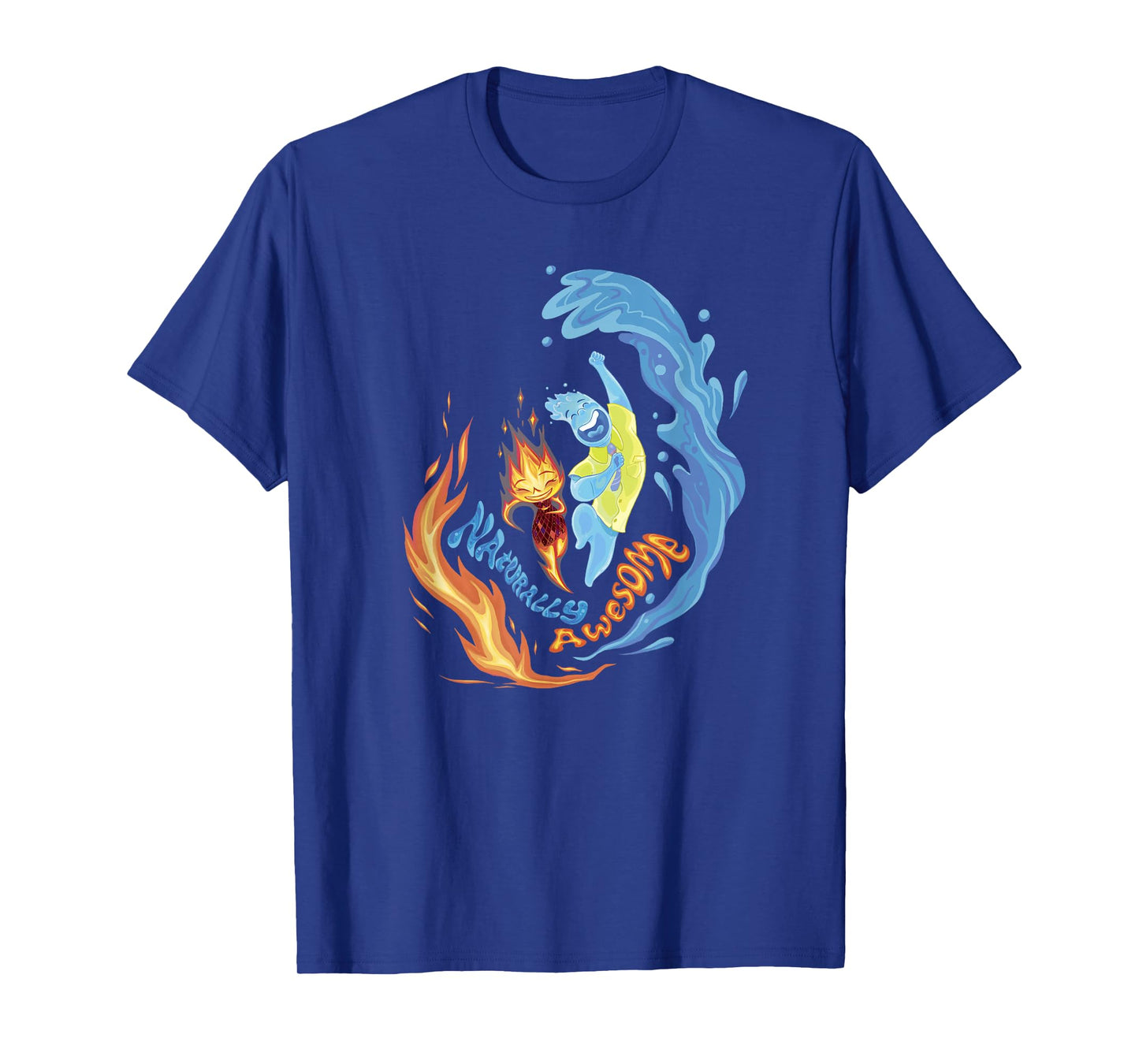 Disney Pixar Elemental Naturally Awesome Ember & Wade Shot T-Shirt