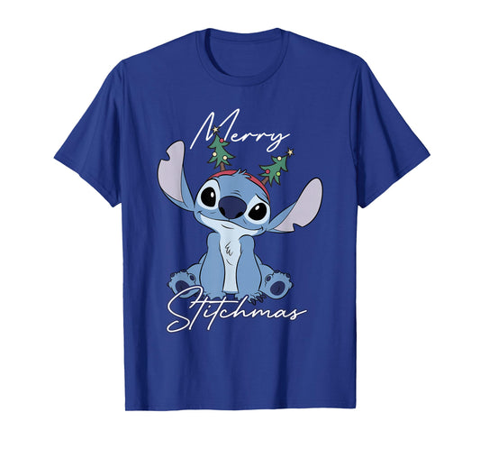 Disney Lilo & Stitch Christmas Cute Pose Merry Stitchmas T-Shirt