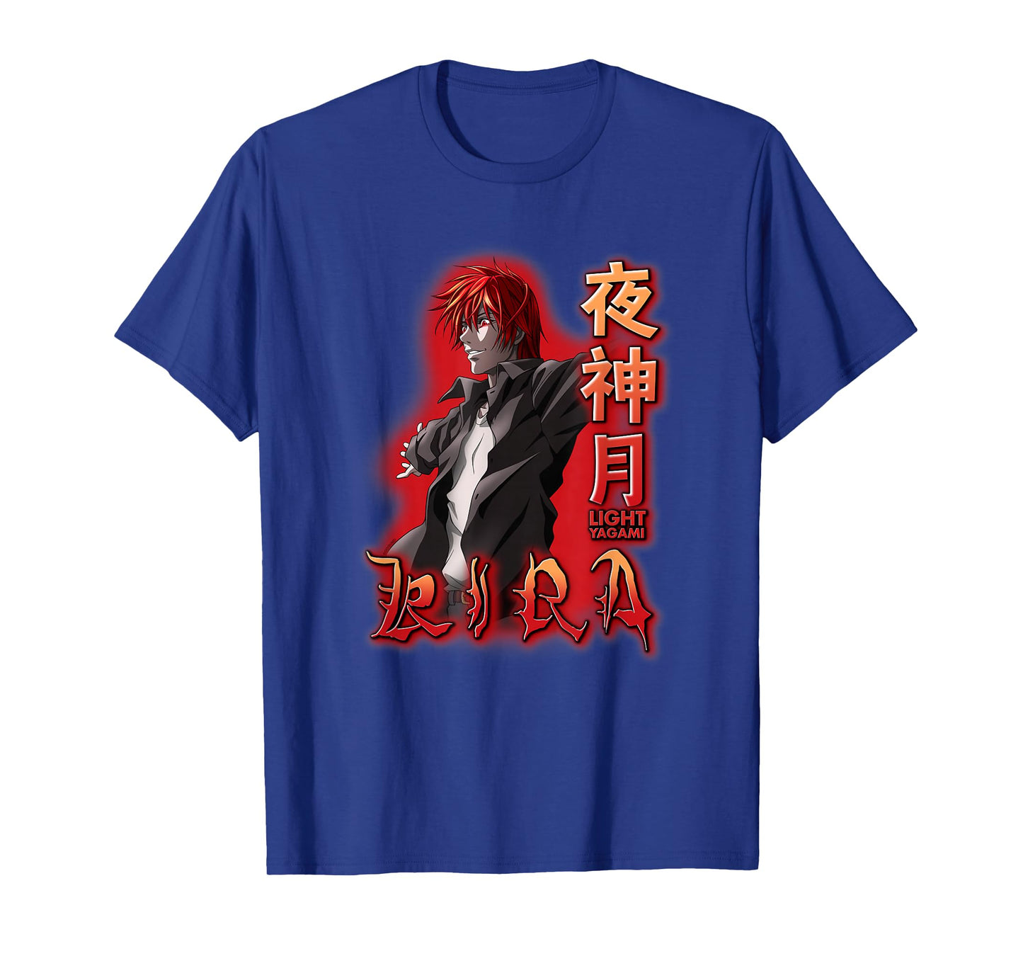 Death Note Light Yagami Kira Red Glow Anime T-Shirt