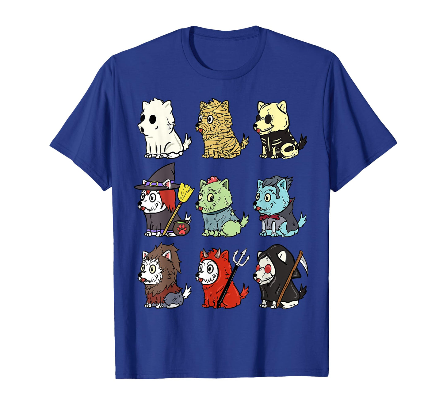 Westie Scary Costumes Halloween T-Shirt Funny Dog Shirt