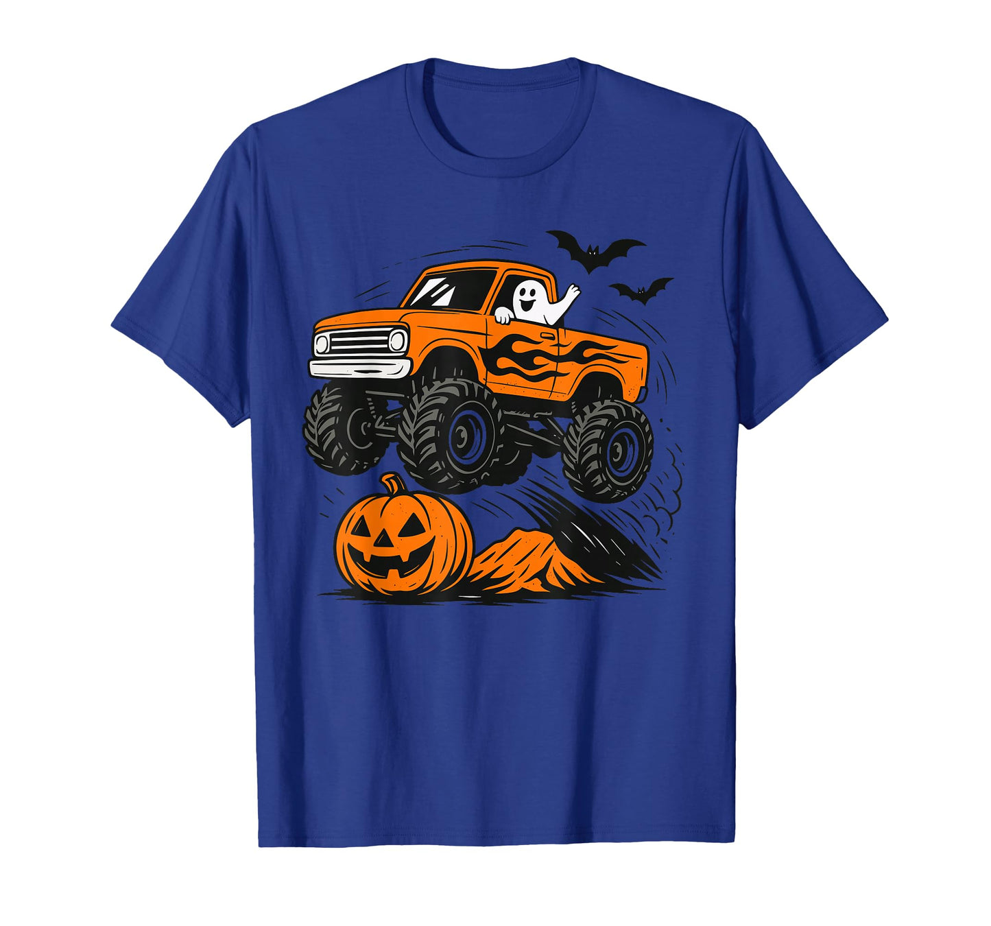 Ghost Monster Truck Costume For Kids, Cute Halloween T-Shirt