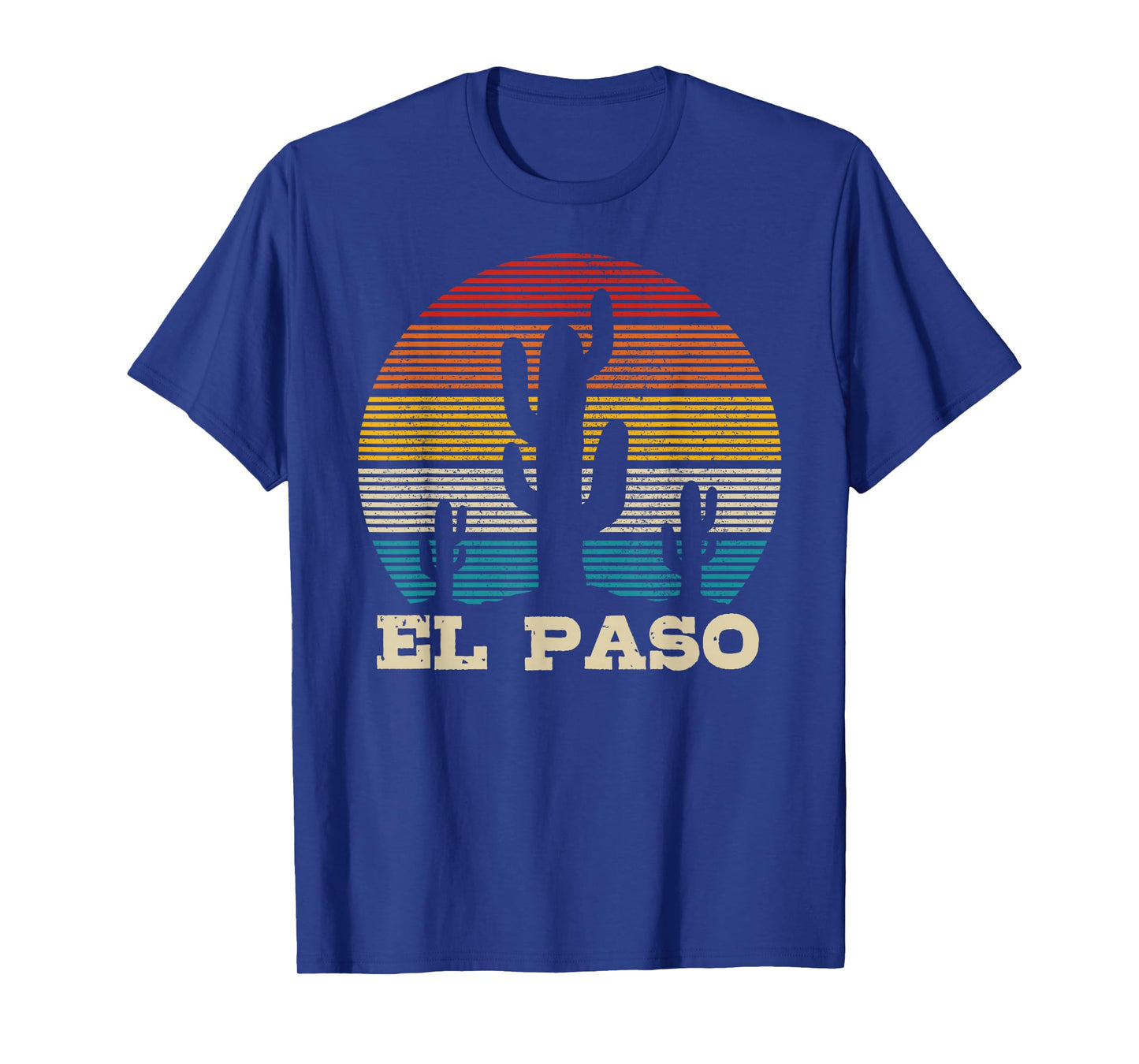 El Paso Texas Cactus Vintage Retro Desert Souvenir Gift T-Shirt