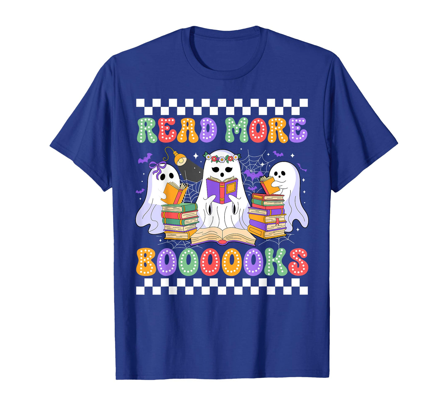 Cute Ghost Book Read More Books Funny Teachers Halloween T-Shirt