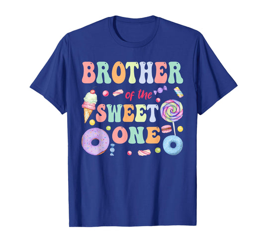 Brother of The Sweet One Lollipop Candy Birthday Party T-Shirt
