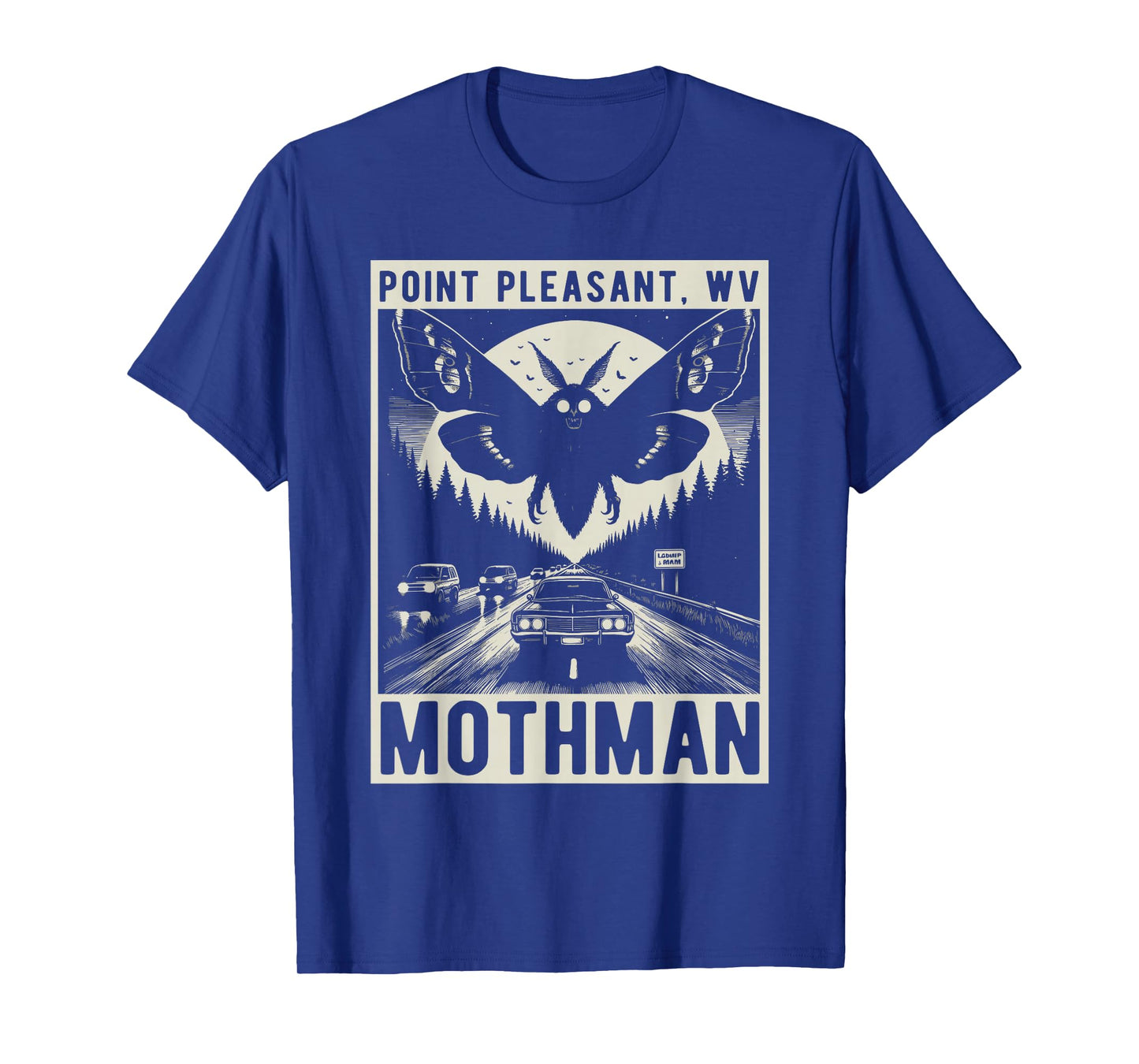 Mothman Point Pleasant W.V. Folklore Cryptozoology T-Shirt