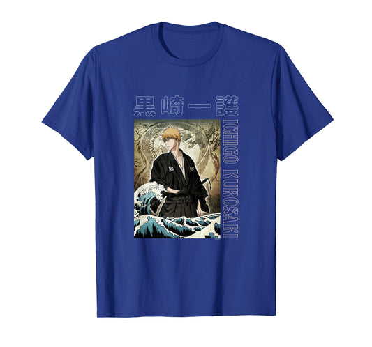 Bleach Ichigo with Waves Anime T-Shirt