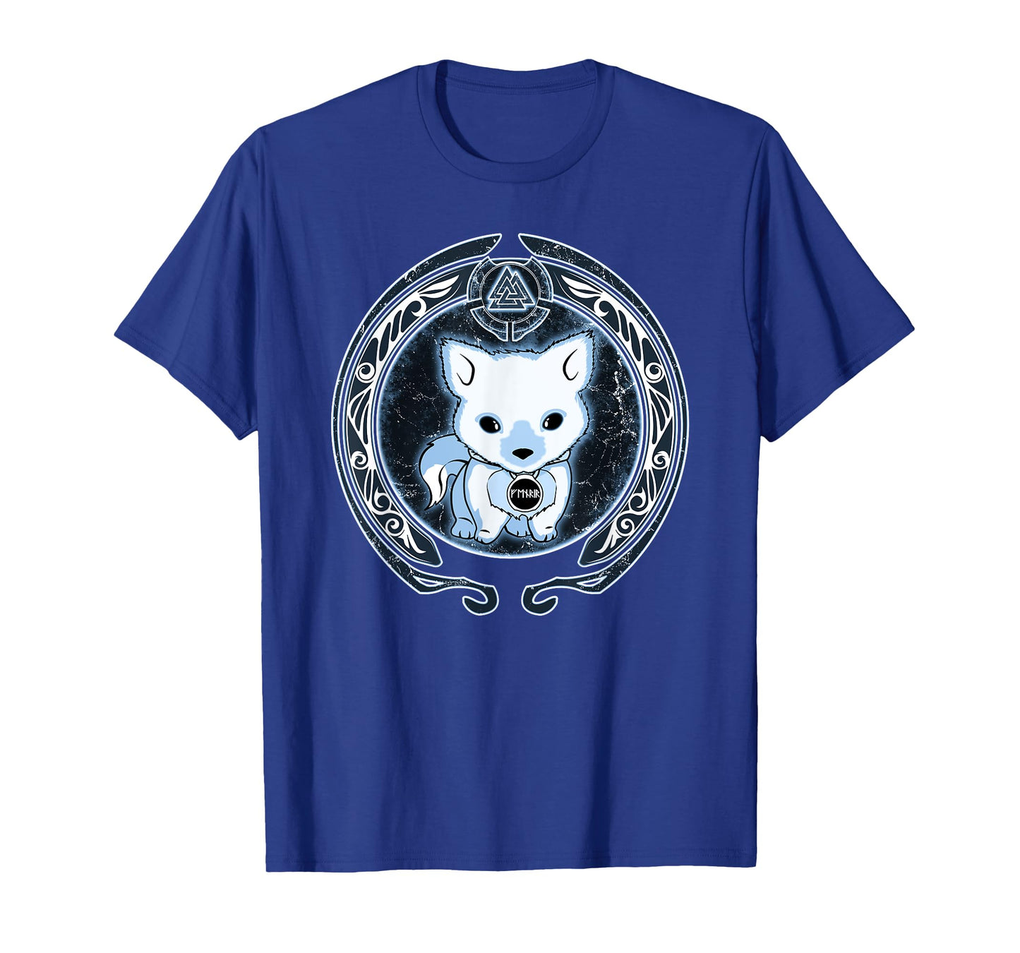 Viking Fenrir Fenris Wolf Pup Valknut Symbol T-Shirt