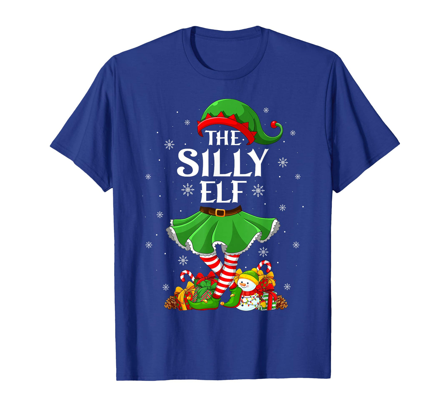 Silly Elf Christmas Family Women Girls Elf Squad Xmas T-Shirt