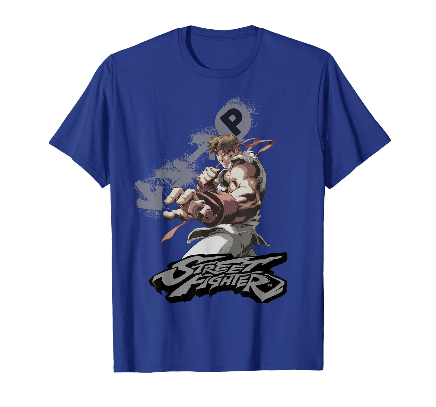 Street Fighter Ryu Portrait Fireball Epic Showdown Gamer T-Shirt