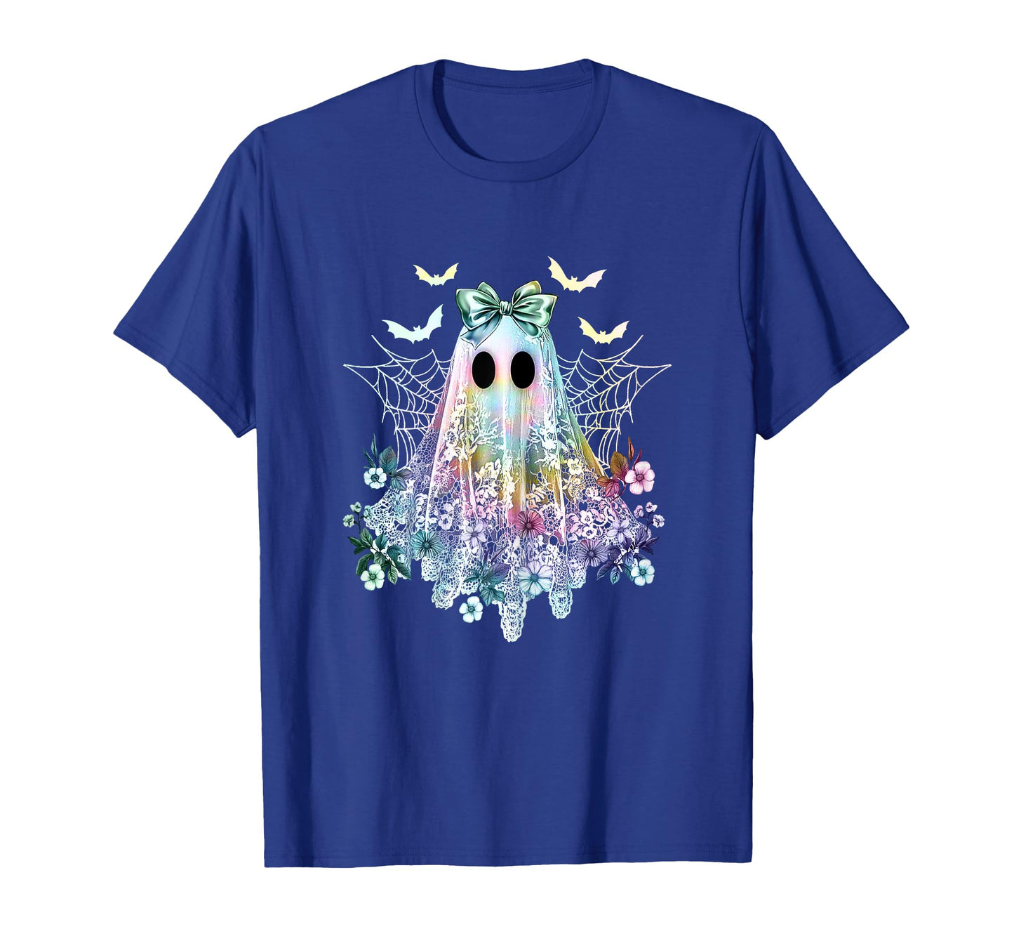 Cute Lace Ghost shirt, Halloween Boo Lace Bow, Halloween T-Shirt
