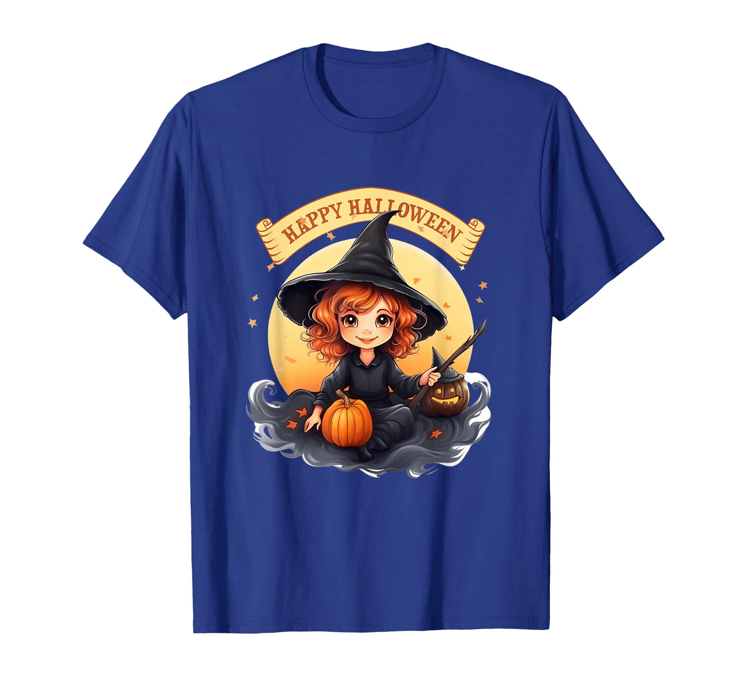 Children's Fashion - Halloween Cute Witch with Creepy Something T-Shirt