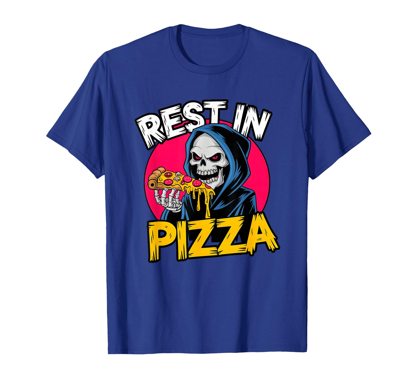 Rest in pizza Ghotic Skeleton Ghost pizza spooky Costume T-Shirt