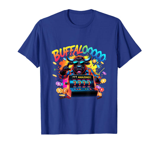 Lucky Buffalo Casino Slot Machine BUFFALOOOOO Gambling T-Shirt