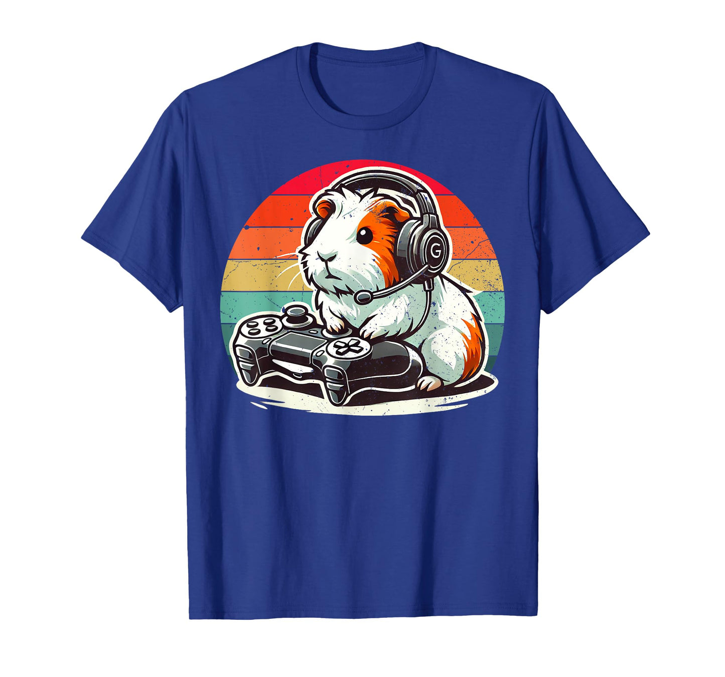 Guinea Pig Gamer Retro Video Gaming Cavy Men Boys Kids Youth T-Shirt
