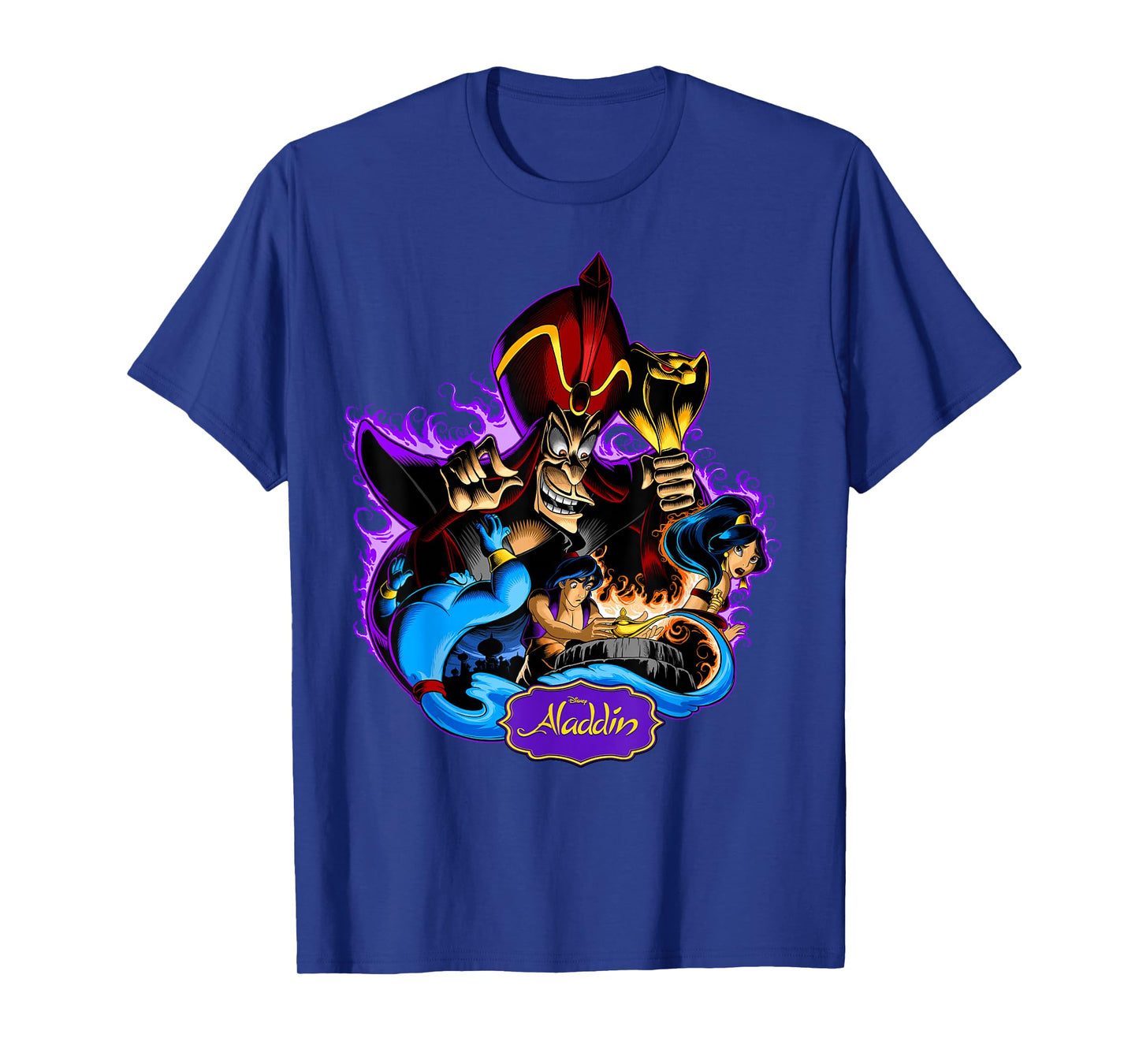 Disney Aladdin Jafar Genie Jasmine Art Graphic T-Shirt T-Shirt