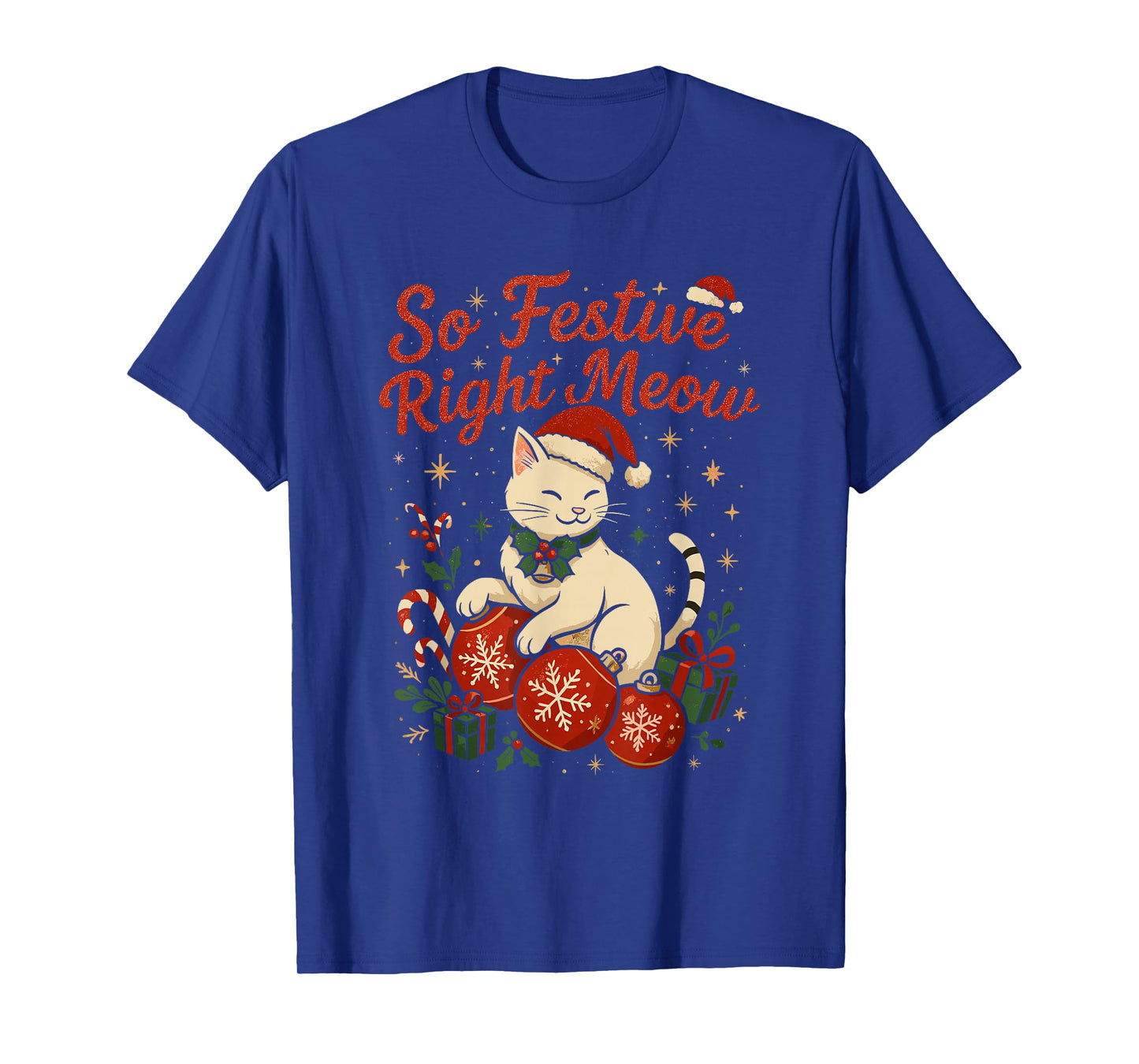 Funny Christmas Cat T-Shirt