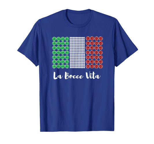 Bocce Ball Game Italy Flag Italian Gifts T-Shirt