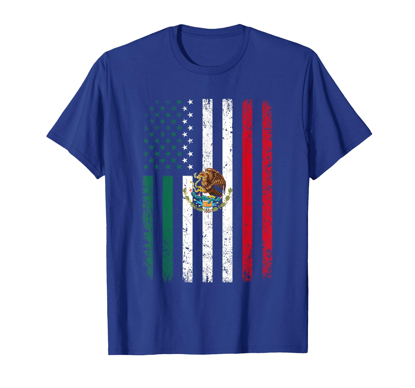 Mexico USA Flag Shirt 4th of July American Mexican Flag T-Shirt