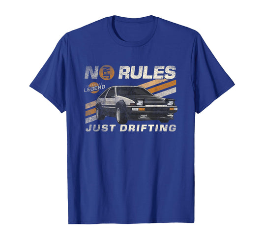 JDM Vintage Japanese drift legend no to rules just drifting T-Shirt