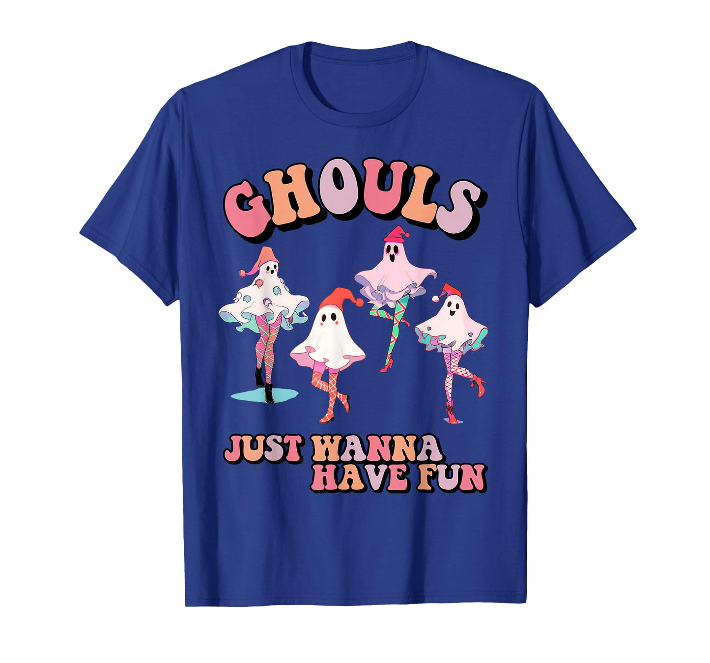Ghouls just wanna have fun Retro Halloween Christmas girls T-Shirt
