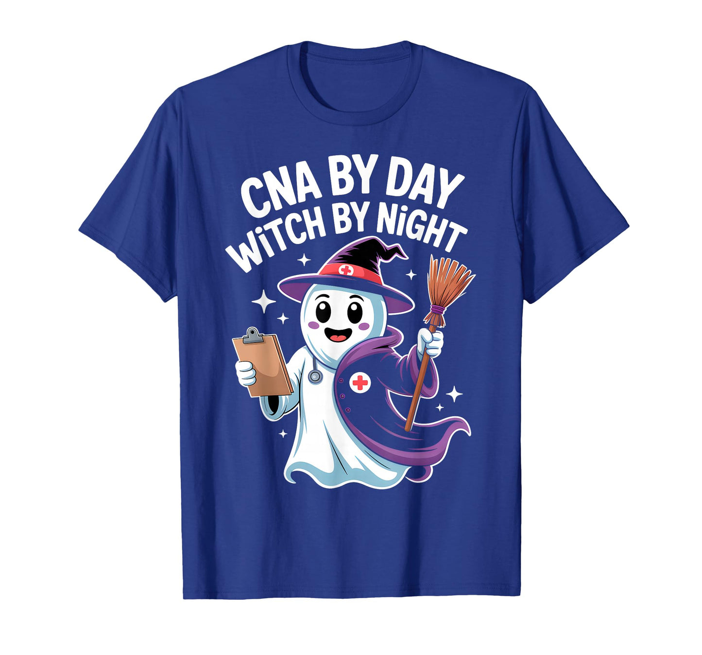 CNA by Day Witch by Night Funny Halloween CNA T-Shirt