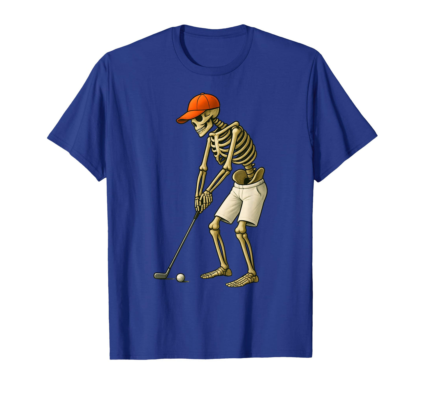 Halloween Skeleton Golf Costume Funny Men Boys Kids T-Shirt