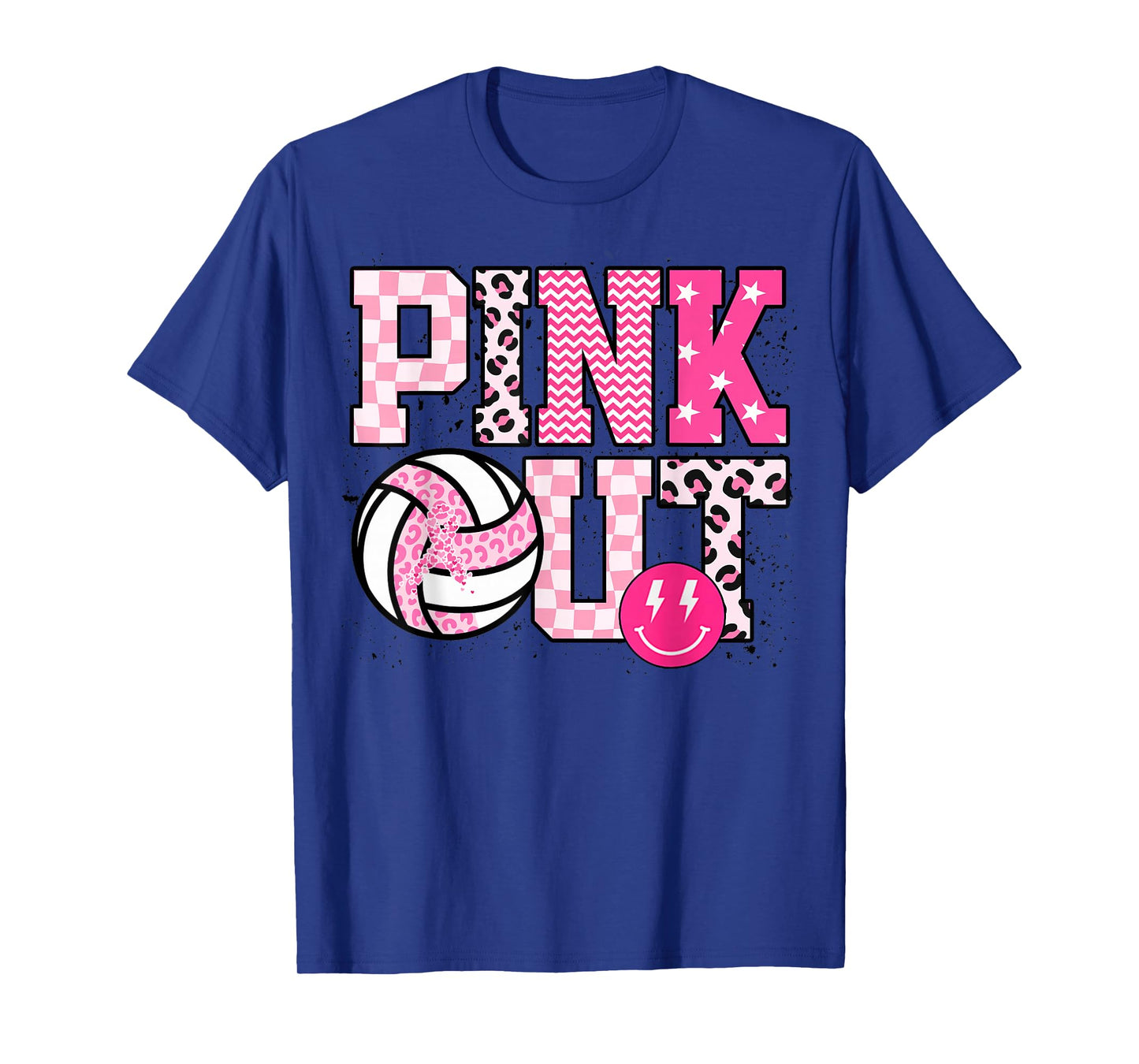 Pink Out Volleyball Breast Cancer Awareness Women Outfit T-Shirt