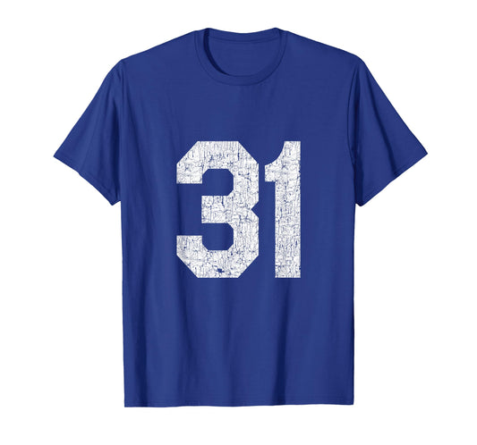 #31 Jersey Uniform Varsity Number, 31st Birthday, 31st Place T-Shirt