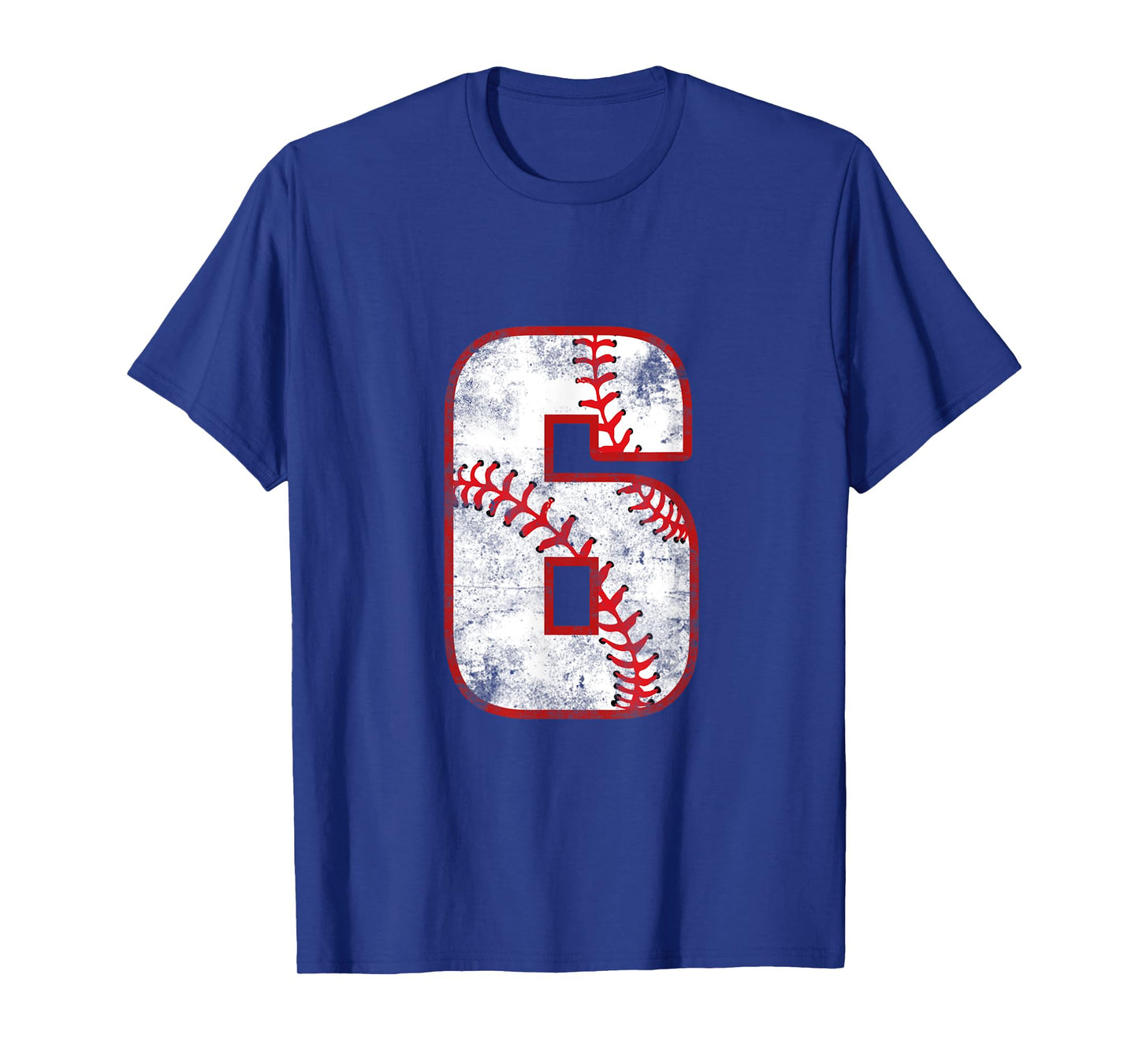 Vintage Baseball 6 Jersey Number T-Shirt