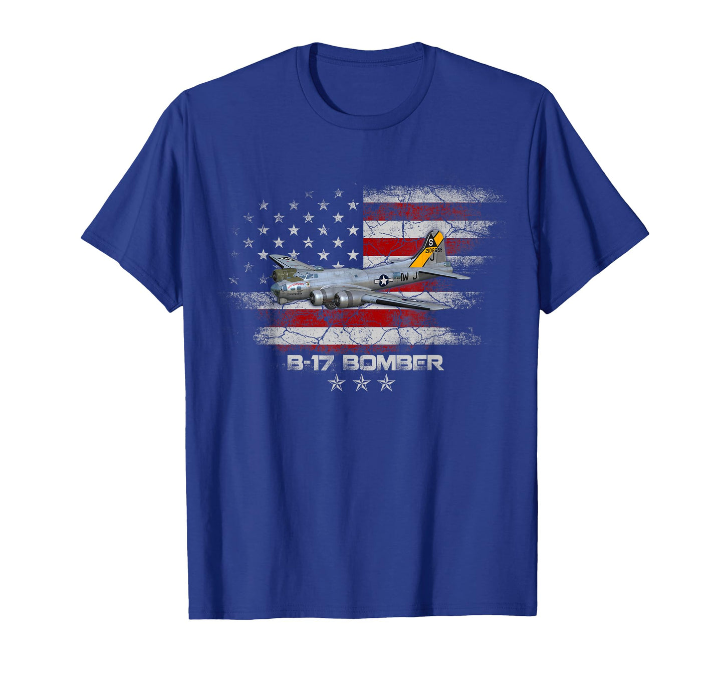 B-17 Flying Fortress World War 2 Bomber Warplane WW2 Veteran T-Shirt