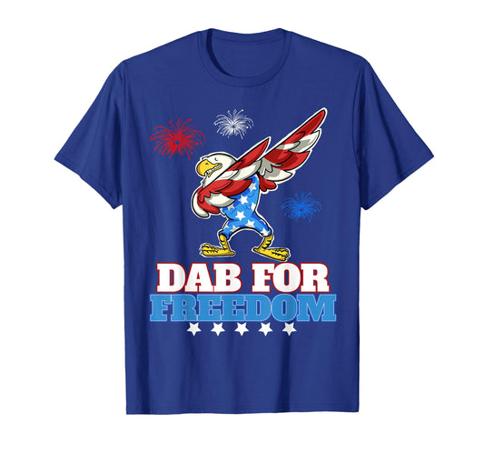 Dab for Freedom funny USA Patriotic Dabbing Eagle T-Shirt