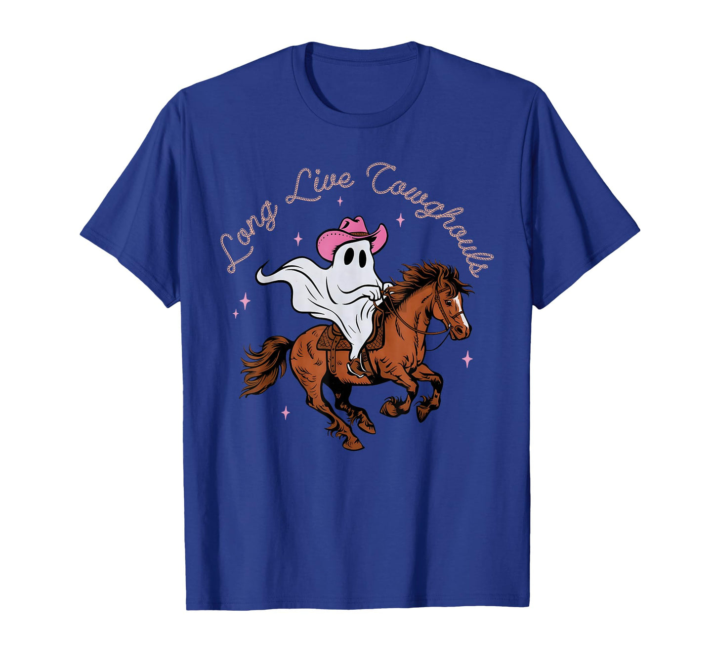 Long Live Cowghouls Western Ghost Halloween Cowboy Cowgirl T-Shirt