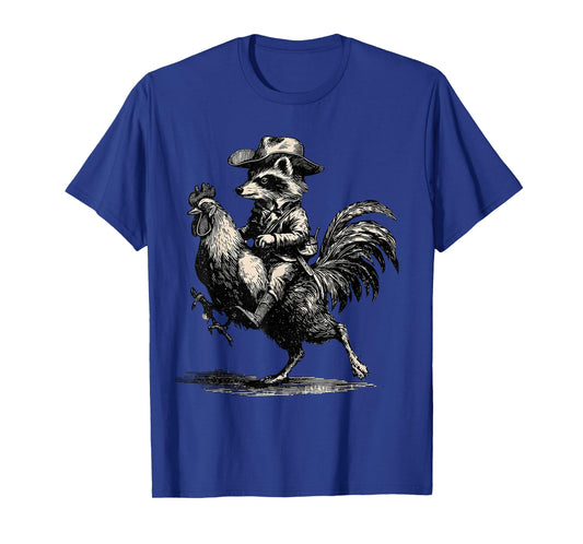 Country Cowboy Raccoon Trash Panda Cowgirl Western Texax T-Shirt