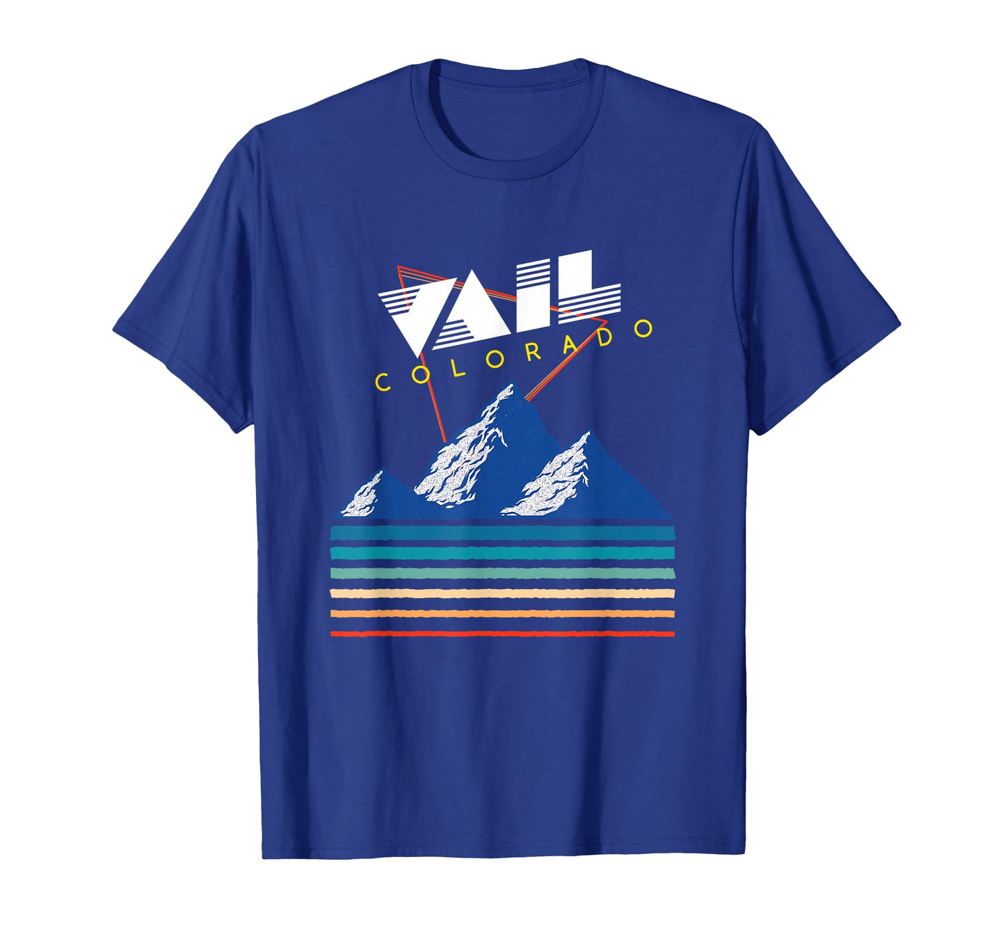 Vail Colorado - USA Ski Resort 1980s Retro Collection T-Shirt