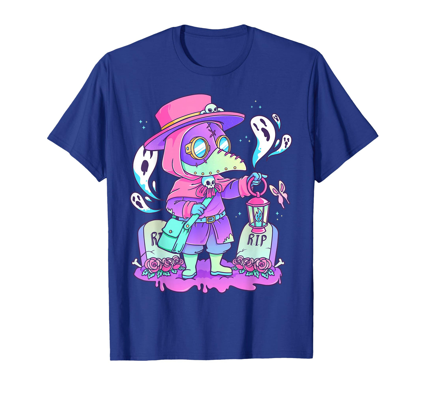 Pastel Goth Cute Creepy Plague Doctor Kawaii Menhera Wiccan T-Shirt Small