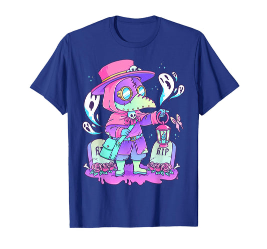 Pastel Goth Cute Creepy Plague Doctor Kawaii Menhera Wiccan T-Shirt Small