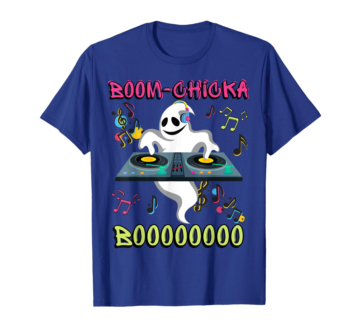 Ghost DJ/ Boom Chicka Boo/ Halloween Costume/ Funny Ghost T-Shirt