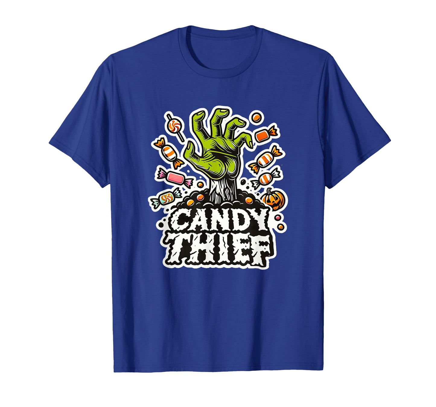 Candy Thief Halloween Zombie Hand and Sweets Easy Costume T-Shirt