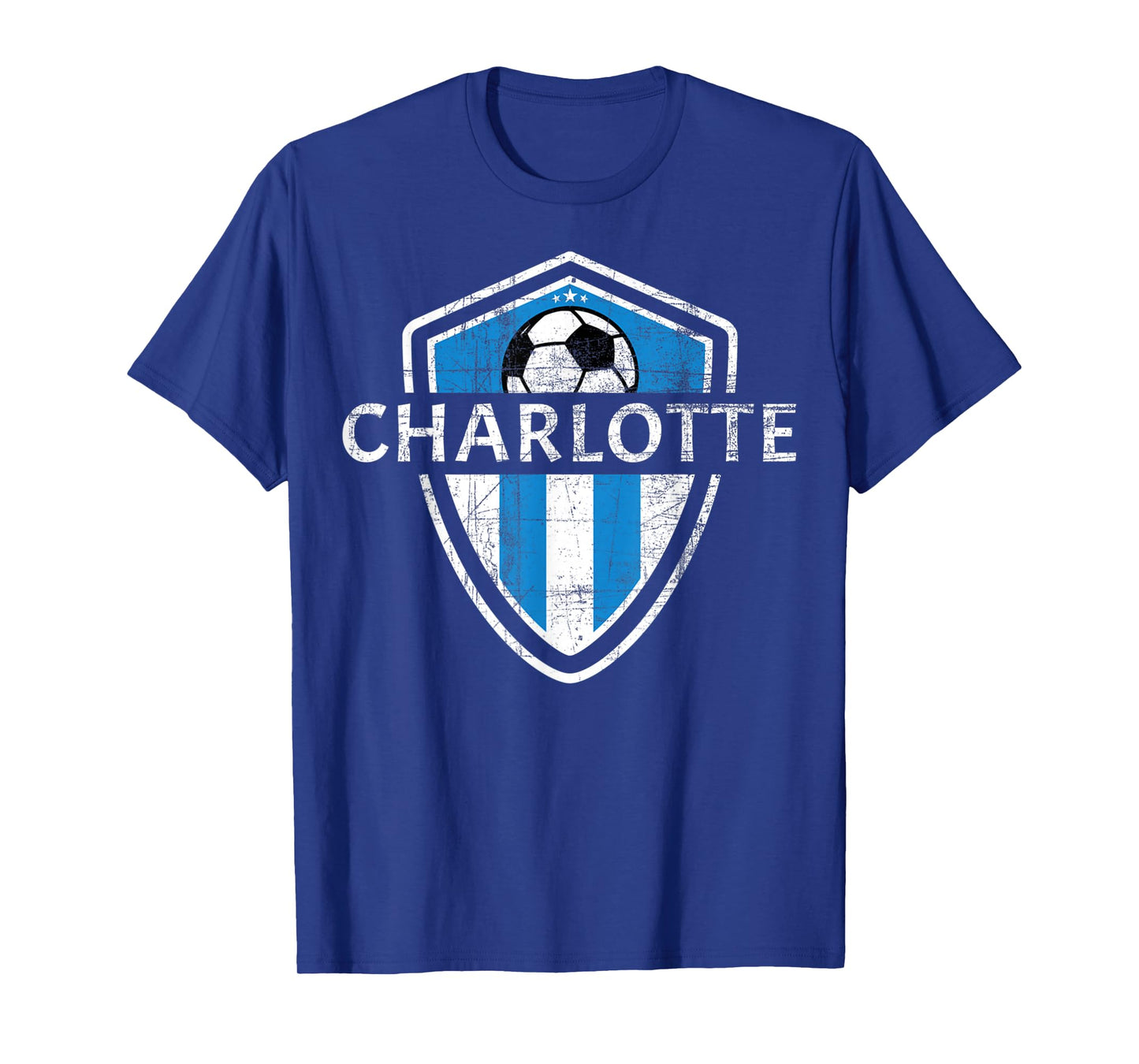 Charlotte 704 Jersey - Fan Badge Distressed T-Shirt