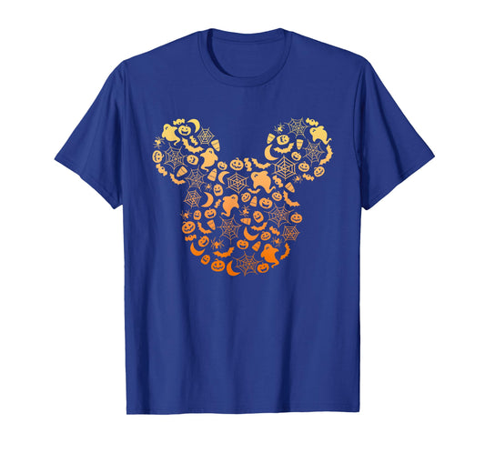 Disney Mickey Mouse Halloween Ghosts & Pumpkins Gradient T-Shirt