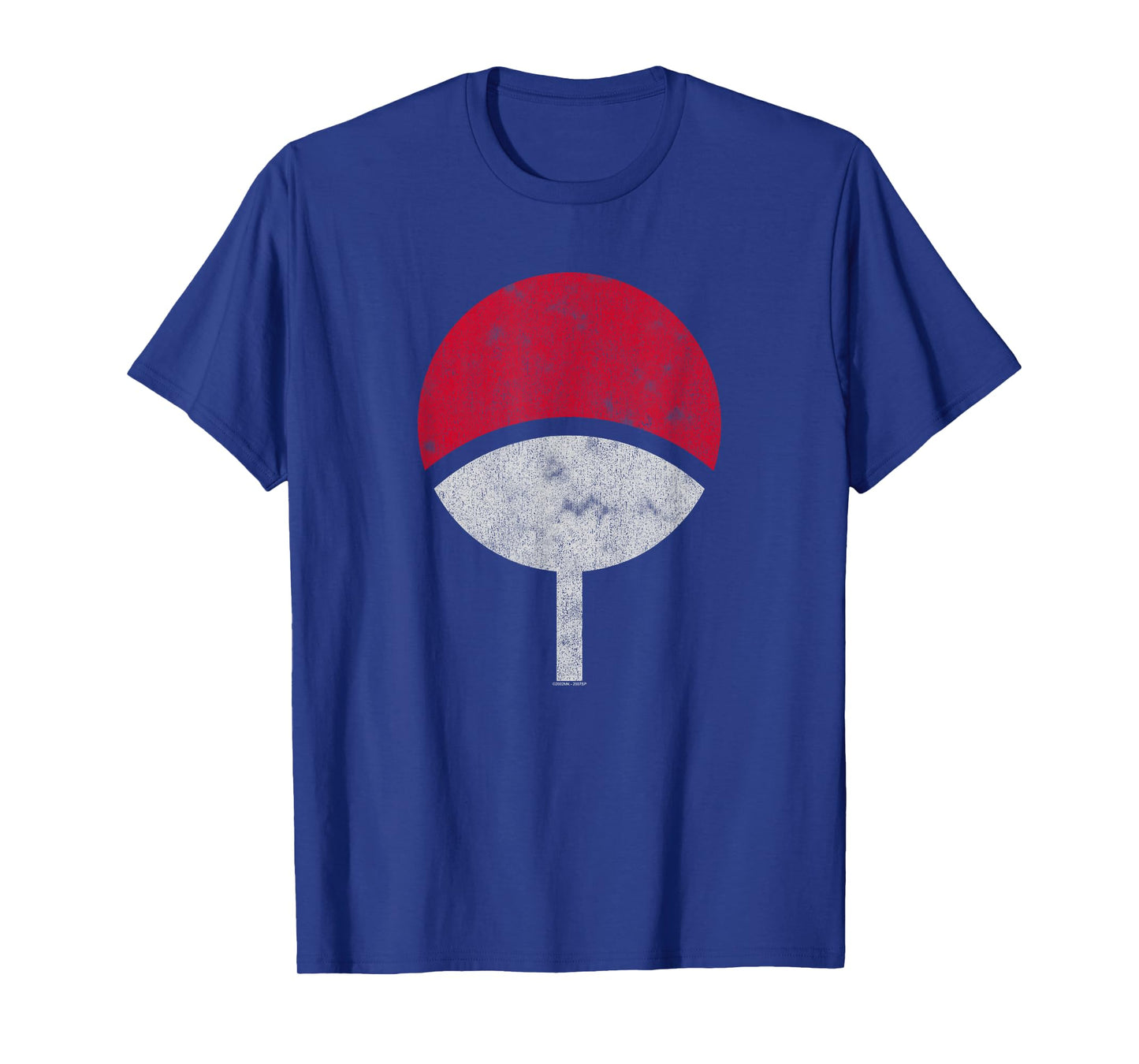 Naruto Shippuden Sasuke Uchiha Symbol Distressed T-Shirt