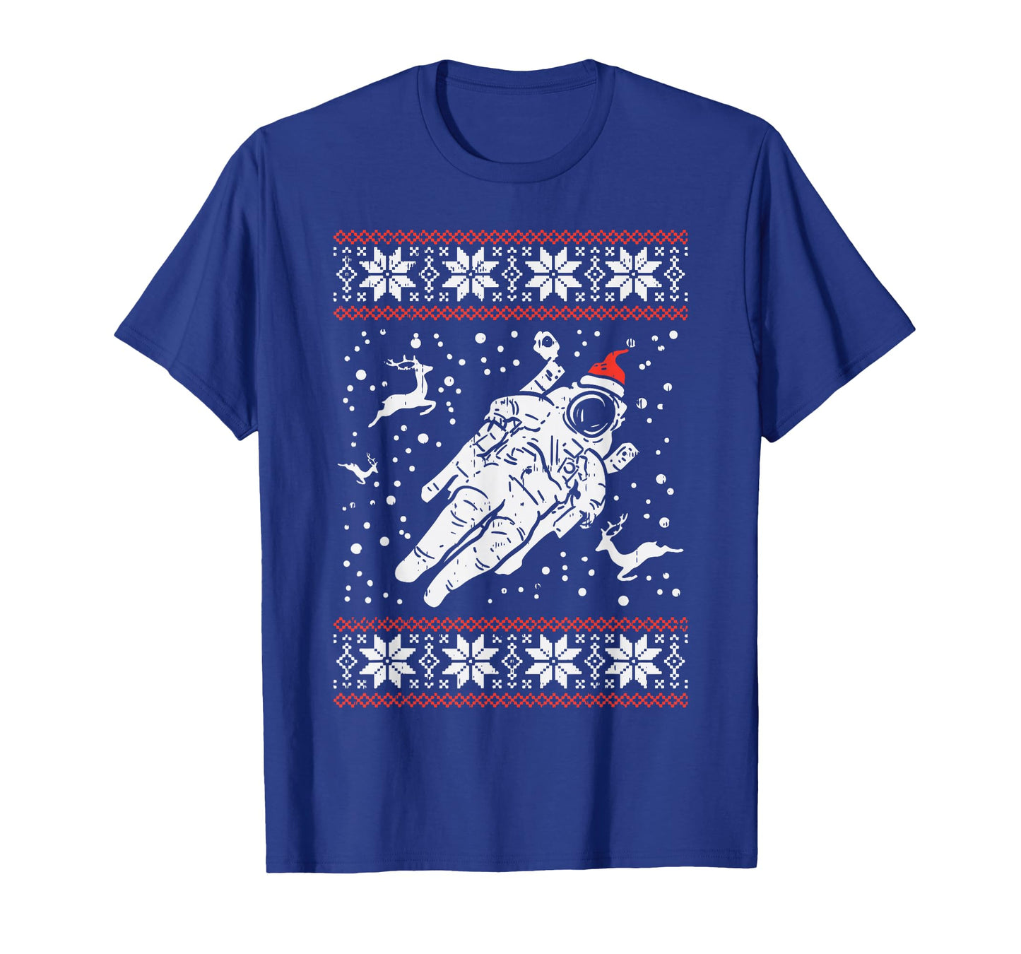 Astronaut Ugly Christmas Sweater Xmas Space Lover Boys PJ T-Shirt