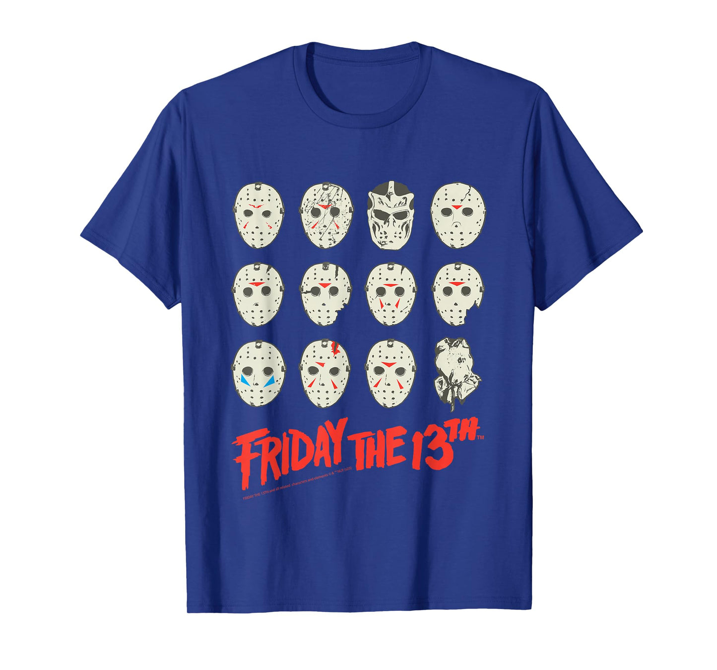 Friday The 13th Halloween Design Masks T-Shirt