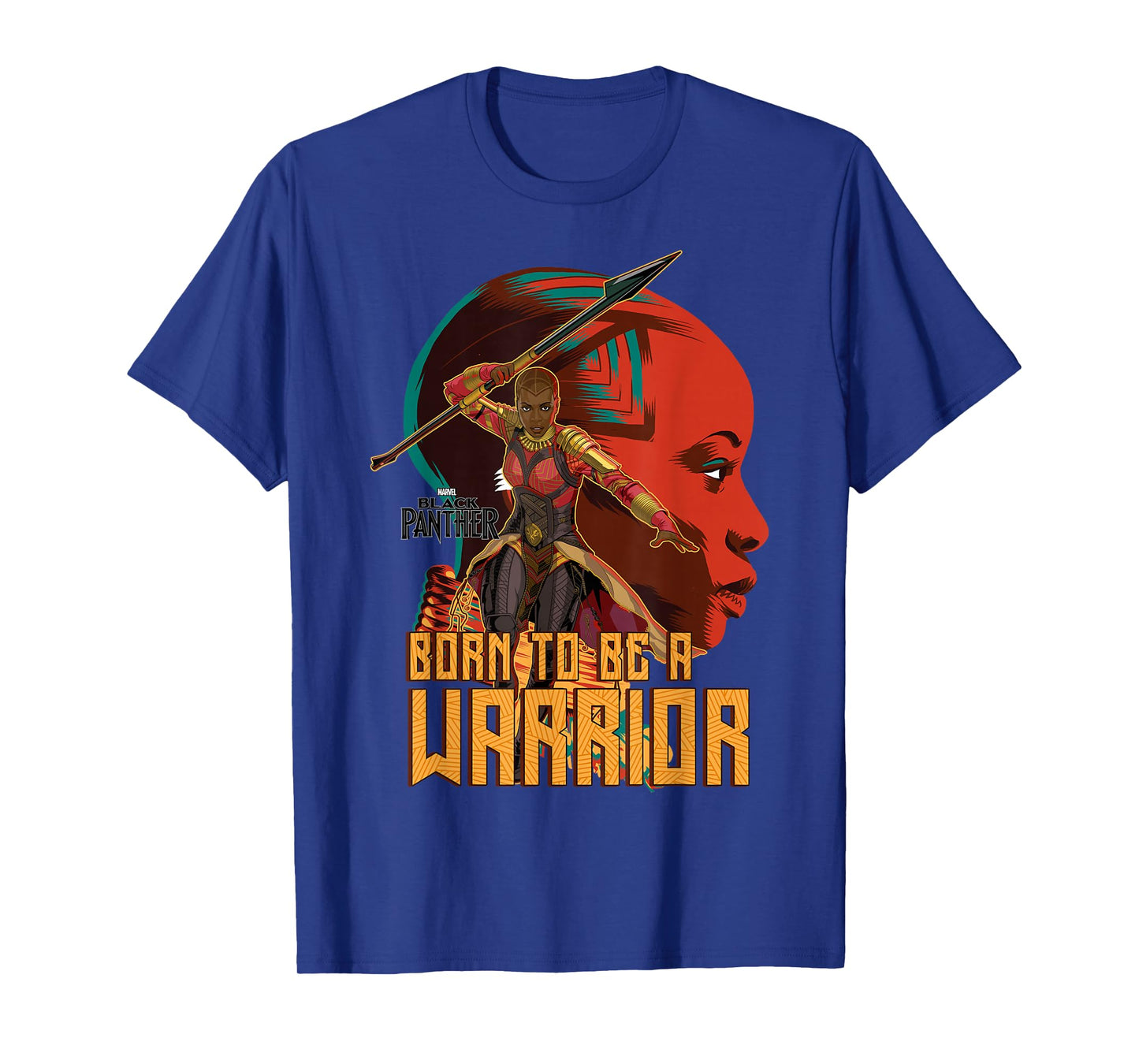 Marvel Black Panther Movie Okoye Profile Graphic T-Shirt T-Shirt
