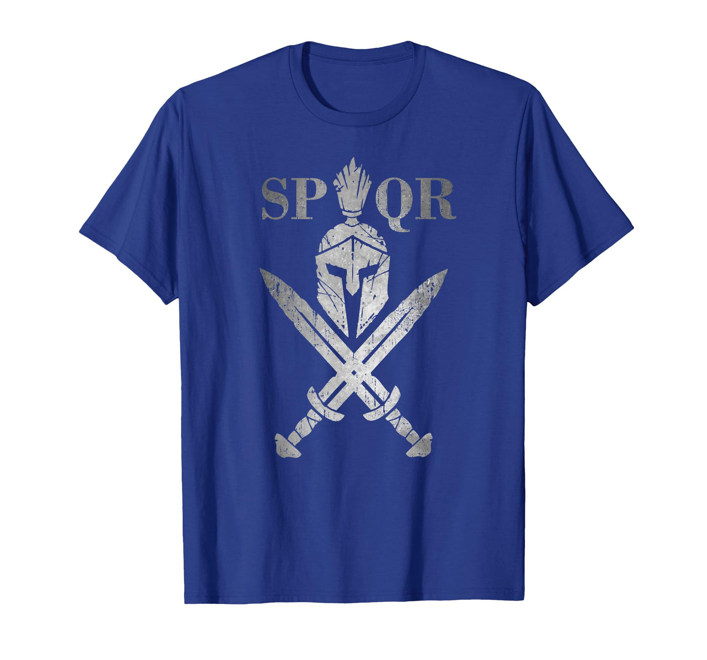 SPQR Roman Legion Soldier Gladiator Warrior Swords Helmet T-Shirt