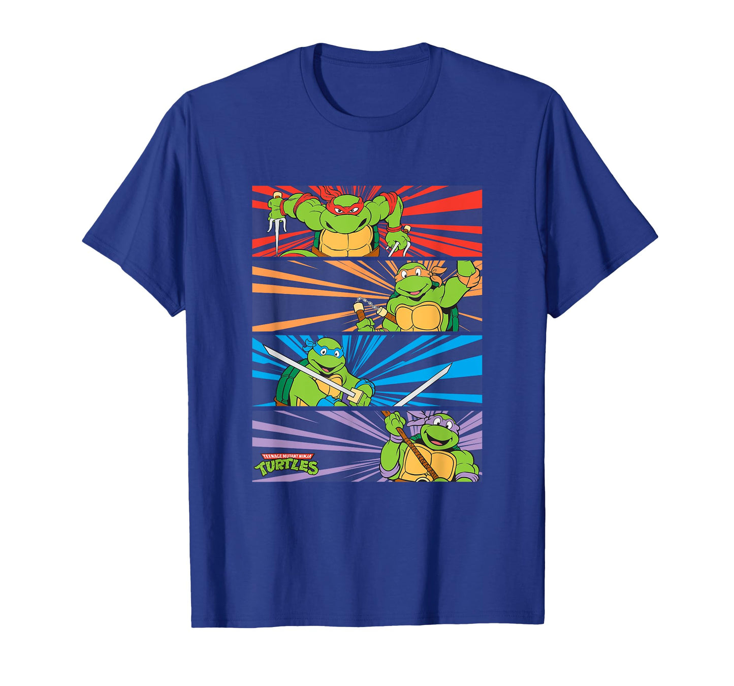 Mademark x Teenage Mutant Ninja Turtles - Raphael, Michaelangelo, Donatello and Leonardo Retro Style T-Shirt